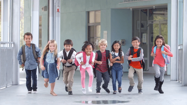 running in the hallway